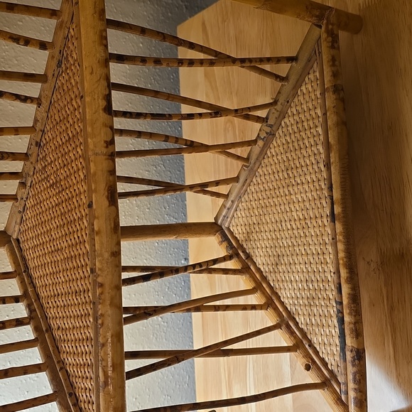 Natural Brown Woven Corner Wall Shelf - Picture 2 of 7